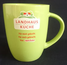 Lade das Bild in den Galerie-Viewer, KAFFEETASSE - Keramik / Steingut, Landhaus Küche Werbe Aufschrift Firmenlogo Motiv Dekor