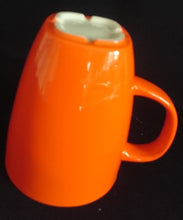 Lade das Bild in den Galerie-Viewer, KAFFEETASSE - Porzellan, Einfärbiges Modernes Orangenes Motiv Dekor