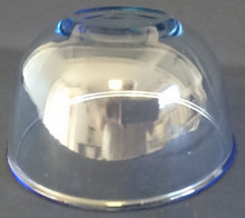 Lade das Bild in den Galerie-Viewer, SALAT~ FRÜHSTÜCKSSCHÜSSEL - Hartglas, Klares Bläuliches Einfärbiges Motiv Dekor