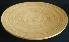 Lade das Bild in den Galerie-Viewer, 2er Set SCHALENTELLER - Holz (Balsa), Baumjahres Ringe Holz Kreise Motiv Dekor