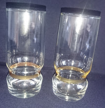 Lade das Bild in den Galerie-Viewer, LONGDRINK~ GETRÄNKEGLAS - Hartglas, Modernes Band Breiter Linien Golddekor Motiv