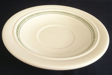 Lade das Bild in den Galerie-Viewer, 2er Set UNTERTASSEN - Keramik / Steingut, Innenrand Relief Linien Balken Motiv Dekor