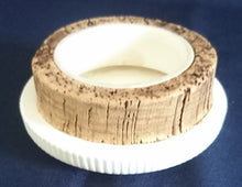 Lade das Bild in den Galerie-Viewer, BEHÄLTERDECKEL - Porzellan & Kork, Flora Rosenbouquet Blumenblüten Blatt Blätter Motiv Dekor (nBC)