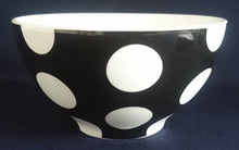 Lade das Bild in den Galerie-Viewer, 2er FRÜHSTÜCKSSET KAFFEETASSE & MÜSLISCHALE "Polkadot" - Porzellan, Punkte Kreise Flecken Motiv Dekor
