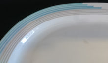 Lade das Bild in den Galerie-Viewer, FLEISCH~ BEILAGENPLATTE "Friesland" - Porzellan, Abstraktes Geometrisches Linien Dekor