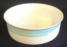 Lade das Bild in den Galerie-Viewer, 2er Set SALAT~ SERVIERSCHALEN "Friesland" - Porzellan, Abstraktes Geometrisches Linien Dekor