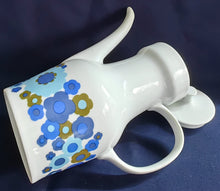 Lade das Bild in den Galerie-Viewer, 4er Set MOCCA~ KAFFEEKANNE & MILCHKÄNNCHEN & ZUCKERDOSE OHNE DECKEL - Porzellan, Flora Blumenblüten Pflanzen Motiv Dekor