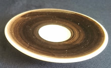 Lade das Bild in den Galerie-Viewer, 2er MOCCA KAFFEEGEDECK - Keramik / Steingut, Zebra Fell Breiter Rand Muster Motiv Dekor