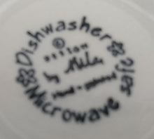 Lade das Bild in den Galerie-Viewer, 2er MOCCA KAFFEEGEDECK - Keramik / Steingut, Zebra Fell Breiter Rand Muster Motiv Dekor