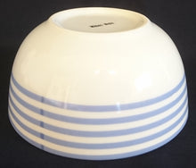 Lade das Bild in den Galerie-Viewer, 2er Set FRÜHSTÜCKS~ MÜSLISCHÜSSELN - Porzellan, Streifen Balken Linien Kreise Tupfen Punkte Motiv Dekor