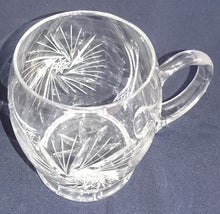 Lade das Bild in den Galerie-Viewer, GETRÄNKE~ PILSGLAS - 24% Pbo Bleikristall, Flora Blumenblüten Oktogramm Achtstern Motiv Dekor