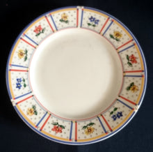 Lade das Bild in den Galerie-Viewer, DESSERTTELLER "Flirt" - Porzellan, Flora Blumenblüten Pflanzen Linien Streifen Rand Motiv Dekor