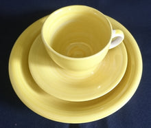 Lade das Bild in den Galerie-Viewer, 3er KAFFEEGEDECK "Flirt" "Liso" - Porzellan, Streifen Einfärbiges Meliertes Dekor