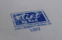 Lade das Bild in den Galerie-Viewer, 18 Teiliges KAFFEESERVICE "Flirt" "Liso" - Porzellan, Streifen Einfärbiges Meliertes Dekor