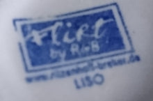 Lade das Bild in den Galerie-Viewer, 2er Set KAFFEETASSEN "Flirt" "Liso" - Porzellan, Streifen Einfärbiges Meliertes Dekor