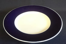Lade das Bild in den Galerie-Viewer, 2er Set DESSERTTELLER - Fine China Porzellan, Echt Kobalt Klassisch Zweifarbig Dekor