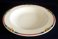 Lade das Bild in den Galerie-Viewer, 2er Set SPEISETELLER - Porzellan, Abstrakt Geometrisches Dreieck Karo Motiv Dekor