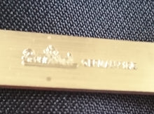 Lade das Bild in den Galerie-Viewer, FONDUEGABEL "Studio Linie" "Brotzeit" - Edelstahl 18/0 & Keramik / Steingut, Antikes Abstraktes Holzartiges Meliertes Motiv Dekor