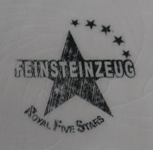 Lade das Bild in den Galerie-Viewer, 2er Set DESSERTTELLER - Keramik / Steingut, Wirbel Kreise Spirale Rand Motiv Dekor