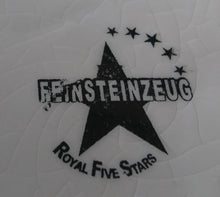 Lade das Bild in den Galerie-Viewer, 2er Set DESSERTTELLER - Keramik / Steingut, Wirbel Kreise Spirale Rand Motiv Dekor