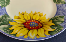 Lade das Bild in den Galerie-Viewer, 15 Teiliges KAFFEESERVICE - Porzellan, Flora Sommer Sonnenblumen Blüten Motiv Dekor (E)