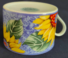Lade das Bild in den Galerie-Viewer, 2er KAFFEEGEDECK - Porzellan, Flora Sommer Sonnenblumen Blüten Motiv Dekor