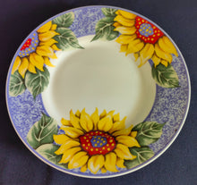 Lade das Bild in den Galerie-Viewer, 2er KAFFEEGEDECK - Porzellan, Flora Sommer Sonnenblumen Blüten Motiv Dekor