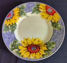 Lade das Bild in den Galerie-Viewer, 2er Set 2er KAFFEEGEDECKE - Porzellan, Flora Sommer Sonnenblumen Blüten Motiv Dekor