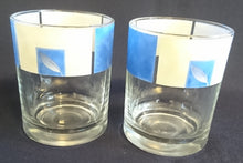 Lade das Bild in den Galerie-Viewer, 4er Set GETRÄNKEGLÄSER - Hartglas, Flora Blatt Blätter Abstrakt Viereck Motiv Dekor