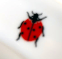 Lade das Bild in den Galerie-Viewer, 2er Set BROTZEIT~ BEILAGENTELLER "Käfer" - Porzellan, Fauna Käfer Insekten Motiv Dekor