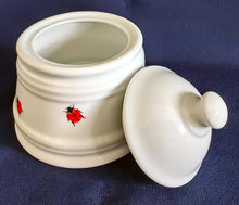 Lade das Bild in den Galerie-Viewer, ZUCKERDOSE MIT DECKEL "Käfer" - Porzellan, Fauna Käfer Insekten Motiv Dekor