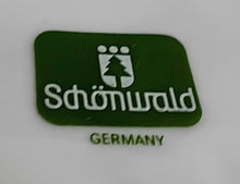 Lade das Bild in den Galerie-Viewer, 2er Set SUPPENTASSE & UNTERTELLER Porzellan, Breiter Platin Linien Dekorrand Motiv