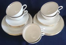 Lade das Bild in den Galerie-Viewer, TEETASSE - Porzellan, Goldrand Klassisch Motiv Dekor (3xBC&8xnBC)