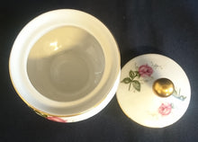 Lade das Bild in den Galerie-Viewer, 5er Set KAFFEEKANNE + DECKEL & MILCHKÄNNCHEN & ZUCKERDOSE + DECKEL "Annabell" - Porzellan, Goldrand Flora Rosenblumen Blüten Relief Motiv Dekor