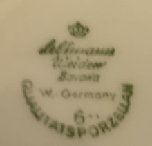 Lade das Bild in den Galerie-Viewer, MILCHKÄNNCHEN - Porzellan, Punkte Kreise Rand Flora Blüten Pflanzen Blatt Blätter Motiv Dekor