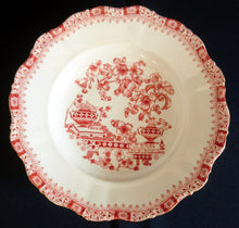 Lade das Bild in den Galerie-Viewer, SUPPENTELLER "Theresia" - Porzellan, Asiatischer Garten Flora Blumen Pflanzen Abstrakt Motiv Gewölbter Goldrand Dekor