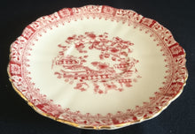 Lade das Bild in den Galerie-Viewer, 2er Set UNTERTASSEN "Theresia" - Porzellan, Asiatischer Garten Flora Blumen Pflanzen Abstrakt Motiv Goldrand Dekor