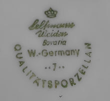 Lade das Bild in den Galerie-Viewer, Zwei Kaffeegedecke aus Porzellan mit Punkten, Kreisen, Flora und Blätter Motiv von Seltmann Weiden.