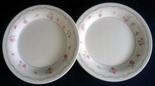 Lade das Bild in den Galerie-Viewer, 2er Set DESSERTTELLER - Keramik / Steingut, Barock Rand Flora Blumen Blüten Motiv Dekor