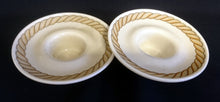 Lade das Bild in den Galerie-Viewer, 2er Set EIERBECHER "Corda Avana" - Porzellan, Gedrehtes Seil Zopf Strick Motiv Dekor