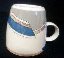 Lade das Bild in den Galerie-Viewer, 2er Set 2er KAFFEEGEDECKE "York Cubic" - Porzellan, Abstrakt Geometrisches Balken Rechteck Geschwungene Streifen Motiv Dekor