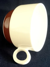 Lade das Bild in den Galerie-Viewer, 2er Set 2er KAFFEEGEDECKE - Porzellan, Geometrisches Abstraktes Wellen Zeichen Streifen Balken Motiv Dekor