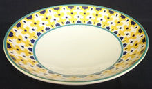 Lade das Bild in den Galerie-Viewer, 2er Set SUPPENTELLER - Porzellan, Dekorrand Abstrakt Punkte Linien Zeichen Motiv Dekor