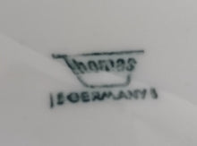 Lade das Bild in den Galerie-Viewer, 3er KAFFEEGEDECK - Porzellan, Geometrisches Abstraktes Wellen Zeichen Streifen Balken Motiv Dekor