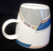 Lade das Bild in den Galerie-Viewer, 21 Teiliges KAFFEESERVICE "York Cubic" - Porzellan, Abstrakt Geometrisches Balken Rechteck Geschwungene Streifen Motiv Dekor