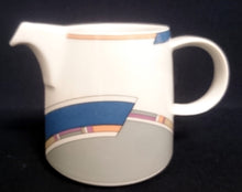 Lade das Bild in den Galerie-Viewer, 21 Teiliges KAFFEESERVICE "York Cubic" - Porzellan, Abstrakt Geometrisches Balken Rechteck Geschwungene Streifen Motiv Dekor