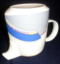 Lade das Bild in den Galerie-Viewer, 21 Teiliges KAFFEESERVICE "York Cubic" - Porzellan, Abstrakt Geometrisches Balken Rechteck Geschwungene Streifen Motiv Dekor