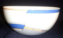 Lade das Bild in den Galerie-Viewer, 2er Set MÜSLISCHALEN "York Cubic" - Porzellan, Abstrakt Geometrisches Balken Rechteck Geschwungene Streifen Motiv Dekor