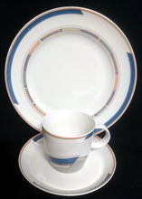 Lade das Bild in den Galerie-Viewer, 2er Set 2er KAFFEEGEDECKE "York Cubic" - Porzellan, Abstrakt Geometrisches Balken Rechteck Geschwungene Streifen Motiv Dekor