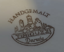 Lade das Bild in den Galerie-Viewer, SERVIER~ PLATTENSCHALE - Keramik / Steingut, Oliven Zweige Blätter Relief Motiv Dekor, Handbemalt (BC)